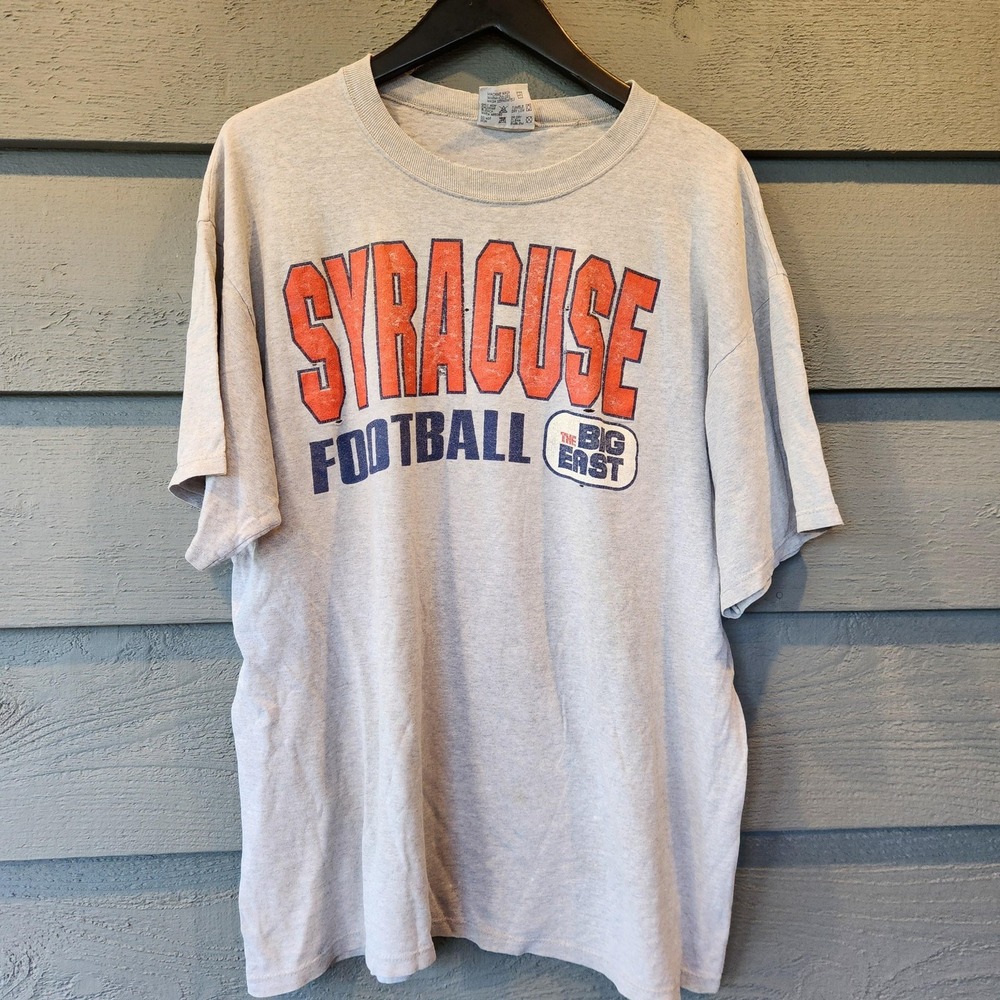 Vintage Syracuse Orange Shirt Mens XL Gray NCAA Football Team Edition 90s
